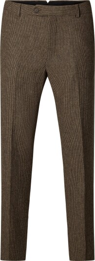 Selected Slmslim Reed Wool Trs Noos Brown 46