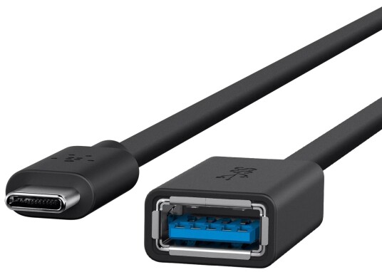 Belkin USB-C til USB-A Adapter 3.0, Reversibel, Svart