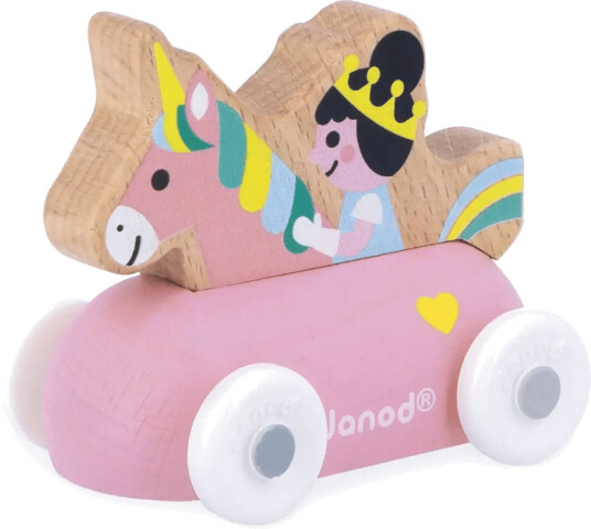 Janod Janod - Cross Roads - Princess Car - Pink - ONE SIZE