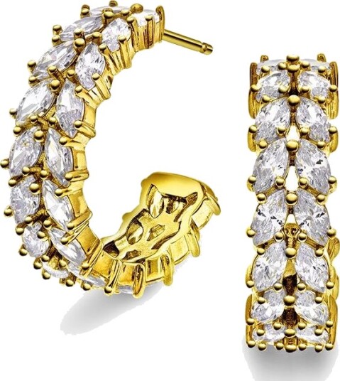 Sandra Lyng X Pan Jewelry Crown øredobber i 925 forgylt sølv