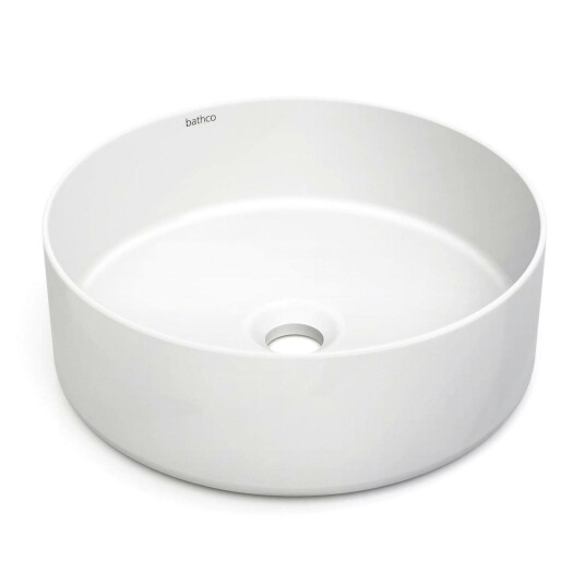 Bathco Dinan Bolle Ø38cm Hvit Matt Bathco Dinan Bolle Ø38cm Hvit Matt
