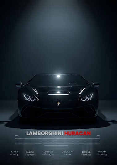 Plakat Lamborghini Huracan