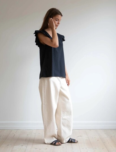 STUDIO FEDER Yrsa Top Black S STUDIO FEDER Yrsa Top Black S
