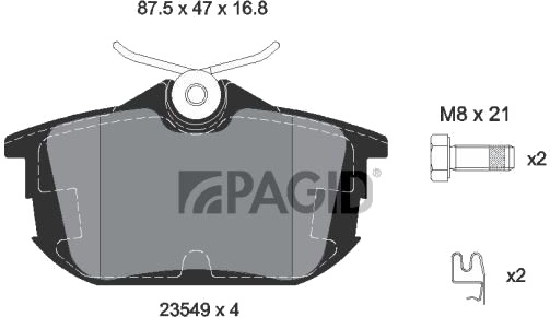 PAGID T5100N Bremseklosser
