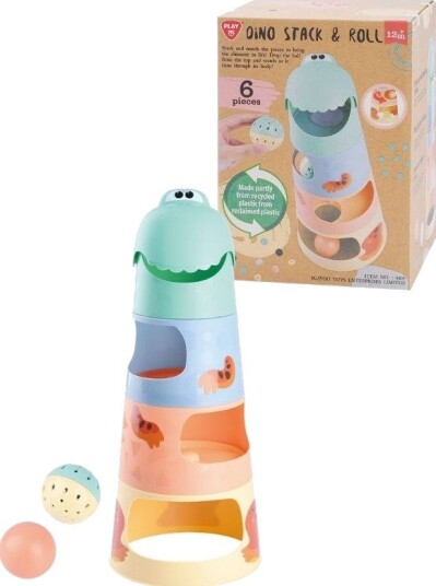 Playgo Stabletårn Med Dinosaur Ballbane Og Sorteringslek 6 Deler Playgo Stabletårn Med Dinosaur Ballbane Og Sorteringslek 6 Deler