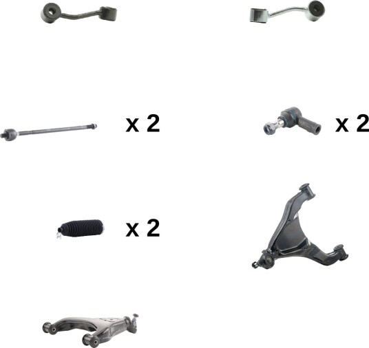 Styresett hjuloppheng RIDEX 2905L0015