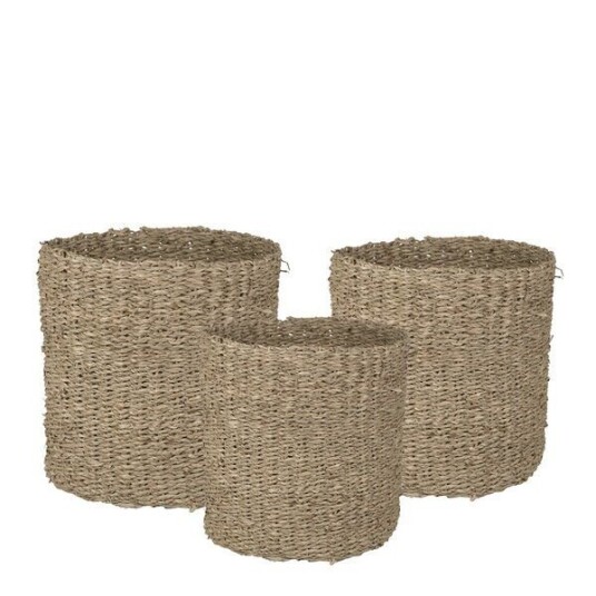 GUS Design - Pottekurv sjøgress 3 stk 25+20+15 cm