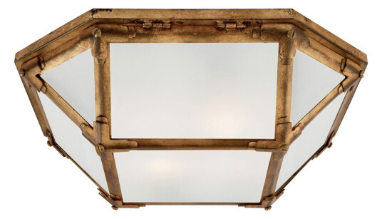 Morris plafond Gilded Iron/frostat glas Morris plafond Gilded Iron/frostat glas