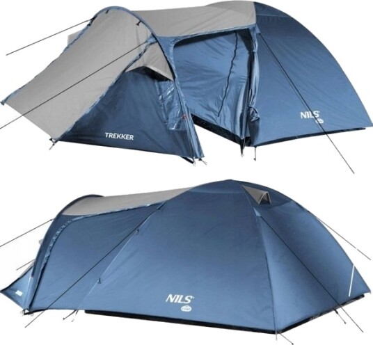 Nils Extreme Nc6012 Turtelt Blå Grå Trekker Nils Camp Camping Telt