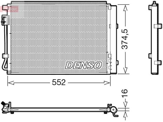 Kondensator DENSO DCN41017 Kondensator DENSO DCN41017
