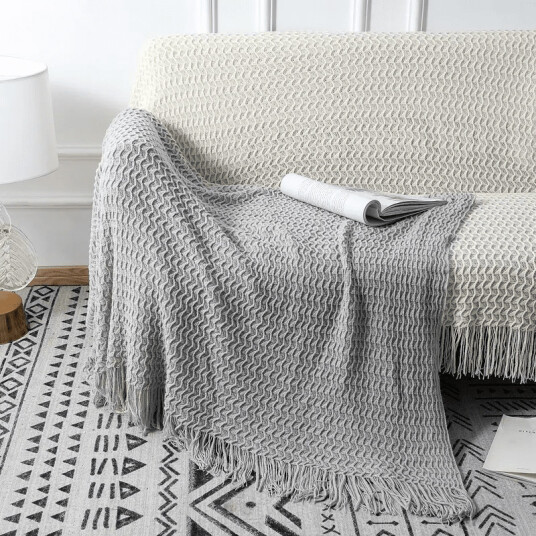 Pledd Bjurholm greige Size: 130 x 170 cm
