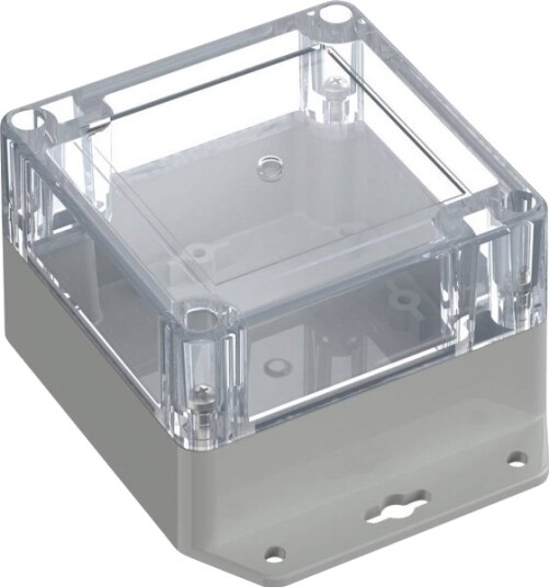 Tru Components TC 13865252 121,5 × 91,5 × 60 mm ABS PC Lysgrå Transparent