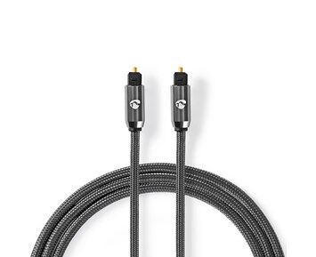 Nedis Optisk Toslink Lydkabel 2m - Grå