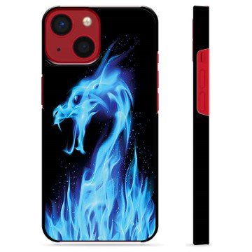 iPhone 13 Mini Beskyttelsesdeksel Blå Flamme Drage