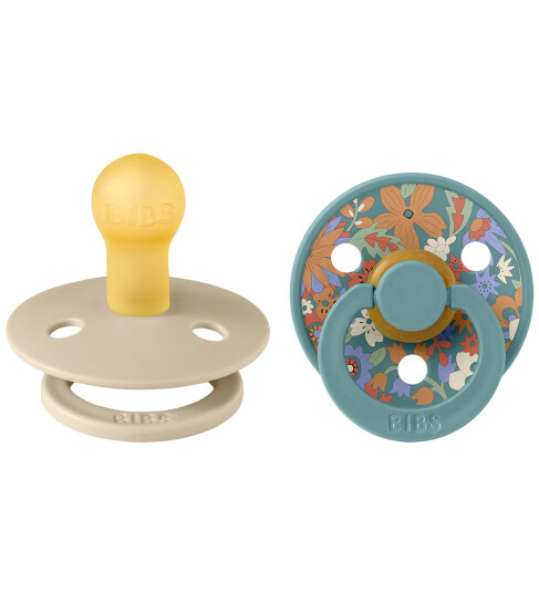 Bibs X Liberty Colour Smokker 2 pack Str. 1 Rund Hush Mi 0 6 md Smokk Brun Grønn