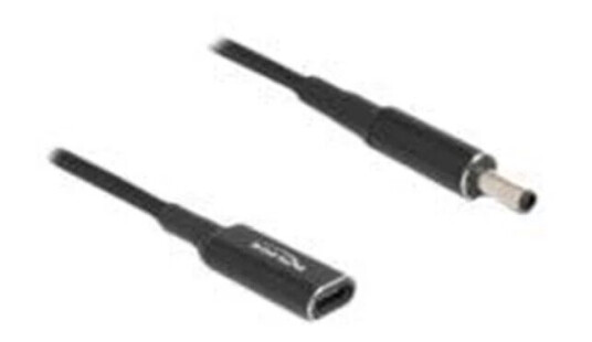 DeLOCK power connector adaptor USB-C power only to DC jack 4.5 x 3.0 mm 15 cm