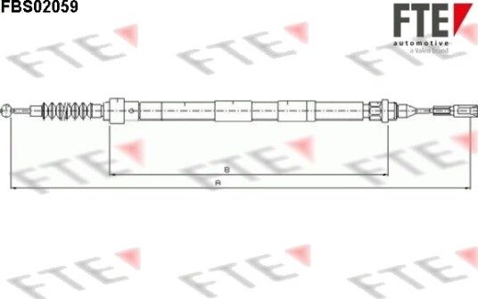 FTE 9250062 Tautrekk håndbremse FTE 9250062 Tautrekk håndbremse