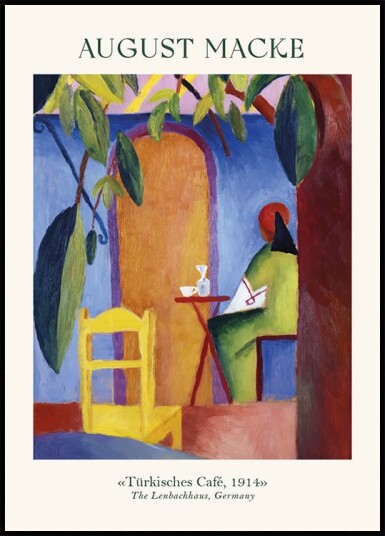 Turkish Cafe August Macke Plakat Plakat / 21x30cm