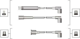 Tennplugg kabelsett MAGNETI MARELLI 941319170110