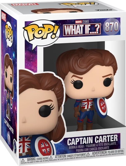 Funko Pop! Vinyl Marvel What If...? Captain Carter figur
