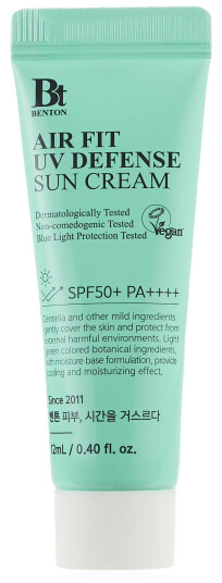 Benton Air Fit UV Defense Sun Cream Travel Size SPF50+ PA++++ 12 ml Benton Air Fit UV Defense Sun Cream Travel Size SPF50+ PA++++ 12 ml