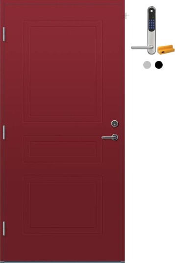 Ytterdør Bygg1 Arna med Yale Doorman Classic Home