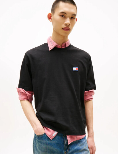 Tommy Jeans Tjm 90S Pop Col Nw Clsc T Ext   Black   S