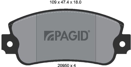 PAGID T9003N Bremseklosser