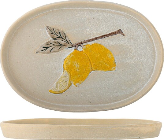 Bloomingville Hadden Serving Plate - YELLOW - 36X25X3 cm