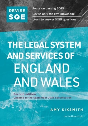 Revise SQE The Legal System and Services of England and Wales SQE1 Revision Guide 2nd ed