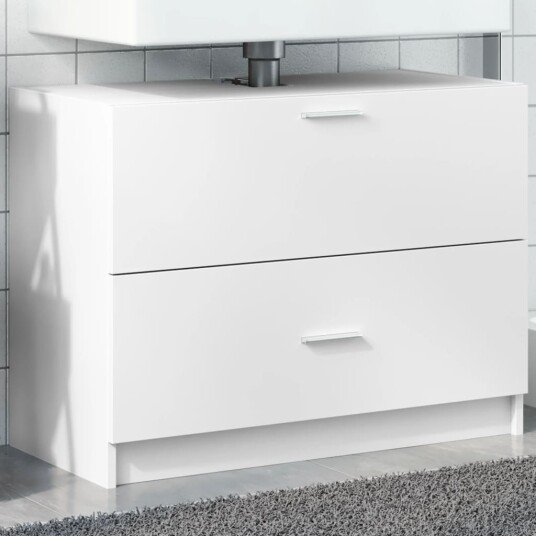 Servantskap hvit 78x37x59 cm konstruert tre 8721102815379