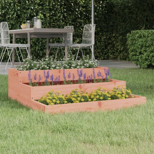 vidaXL Plantekasse 78x78x27 cm heltre douglasgran
