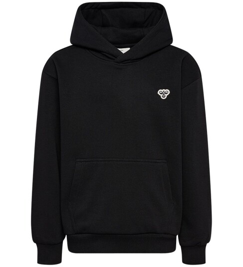 Hummel Hettegenser hmlJr Loose Hoodie Bee Svart Hummel Hettegenser hmlJr Loose Hoodie Bee Svart