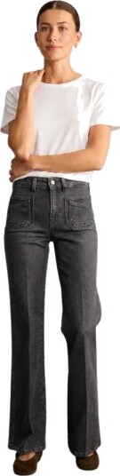 Ines de la Fressange Paris Dame Jeans Grå W32,