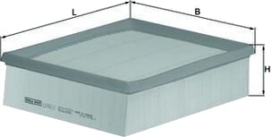 Luftfilter MAHLE ORIGINAL LX 742/2 Luftfilter MAHLE ORIGINAL LX 742/2
