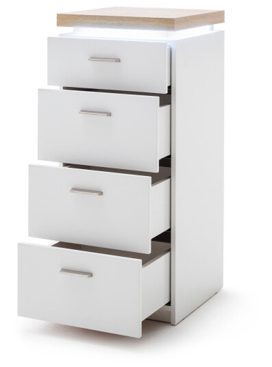 Degaust Kommode 42 cm Hvit / Eik