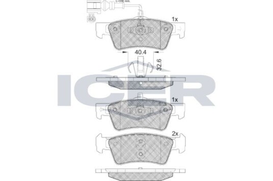 Bremseklosser ICER 141816