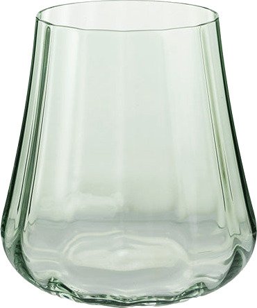 Nova Lottie Vannglass Rillet 460ml Grønn 4pk