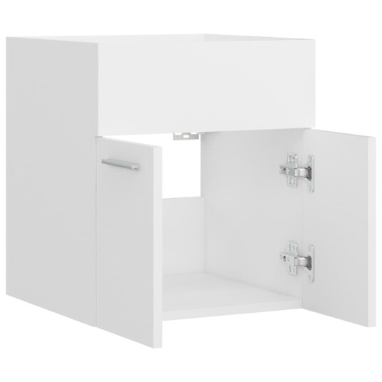 vidaXL Servantskap hvit 41x38,5x46 cm sponplate