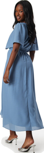 VILA Mirage 2/4 V-Neck Ankle Dress Coronet Blue 36