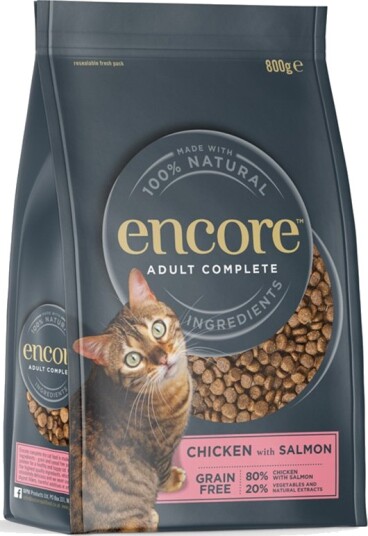 Encore Tørrfôr Cat Med Laks Kylling 800 G