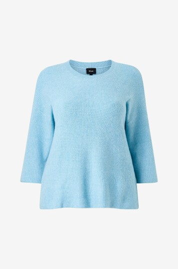 Zizzi Pullover mVivo 3/4 Blå Zizzi Pullover mVivo 3/4 Blå