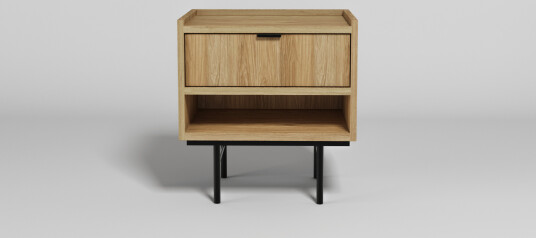 Dravo Nattbord 40 cm Naturlig hickory / naturlig eiketone