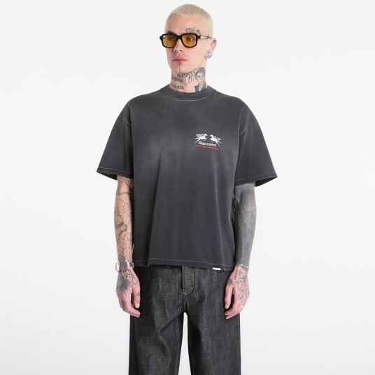 T skjorte REPRESENT 24 Hour Service T Shirt UNISEX Stained Black M T skjorte REPRESENT 24 Hour Service T Shirt UNISEX Stained Black M