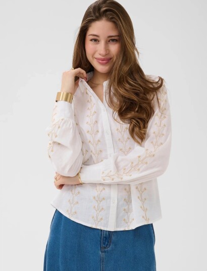 Cream Crtracy Shirt   White   44