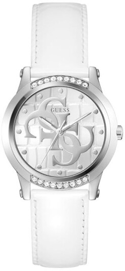 Guess Dameklokke GW0860L3 Annette Sølvfarget/Lær Ø36 mm