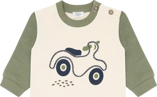 Hust and Claire Collegegenser - HcSofus Scooter - Light Green - Hust and Claire - 68 - Collegegenser Armygrønn Beige Grønn - 62