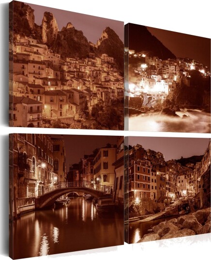 Bilde Italian Towns Sepia 60x60 Artgeist sp. z o. o.