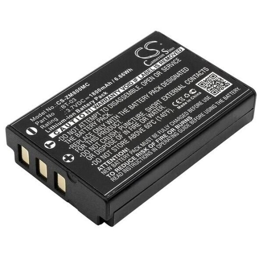 Zoom Q8 Recorder batteri (1800 mAh 3.7 V, Sort) Zoom Q8 Recorder batteri (1800 mAh 3.7 V, Sort)