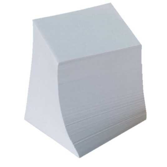 Folia Blokkkube 9x9cm Limte Hvite